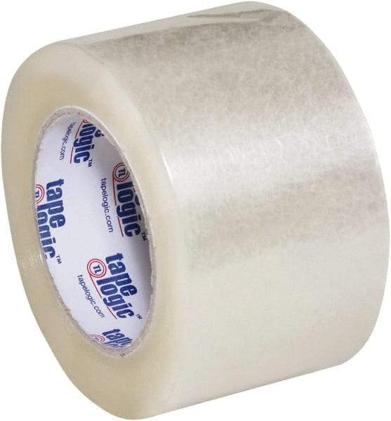 Tape Logic - 3" x 110 Yd Clear Acrylic Adhesive Packaging Tape - Polypropylene Film Backing, 2.6 mil Thick, 24.7 Lb Tensile Strength - Eagle Tool & Supply