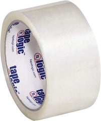 Tape Logic - 2" x 55 Yd Clear Hot Melt Adhesive Packaging Tape - Polypropylene Film Backing, 2.2 mil Thick - Eagle Tool & Supply