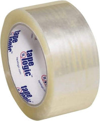 Tape Logic - 2" x 55 Yd Clear Hot Melt Adhesive Packaging Tape - Polypropylene Film Backing, 3 mil Thick, 45 Lb Tensile Strength - Eagle Tool & Supply