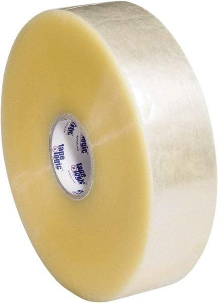 Tape Logic - 3" x 1,000 Yd Clear Hot Melt Adhesive Packaging Tape - Polypropylene Film Backing, 2.5 mil Thick, 36 Lb Tensile Strength - Eagle Tool & Supply