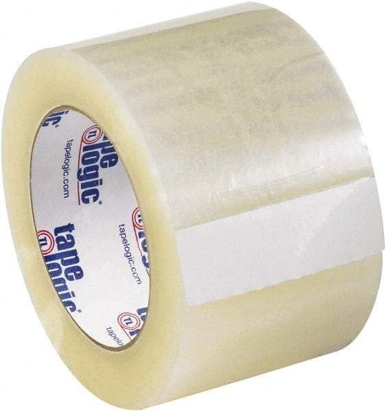 Tape Logic - 3" x 55 Yd Clear Acrylic Adhesive Packaging Tape - Polypropylene Film Backing, 2.6 mil Thick - Eagle Tool & Supply