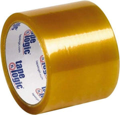 Tape Logic - 3" x 110 Yd Clear Rubber Adhesive Packaging Tape - PVC Film Backing, 2.1 mil Thick, 25 Lb Tensile Strength - Eagle Tool & Supply