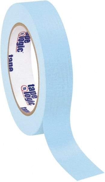 Tape Logic - 1" Wide x 60 Yd Long Blue Crepe Paper Masking Tape - 4.9 mil Thick - Eagle Tool & Supply