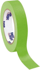 Tape Logic - 1" Wide x 60 Yd Long Green Crepe Paper Masking Tape - 4.9 mil Thick - Eagle Tool & Supply