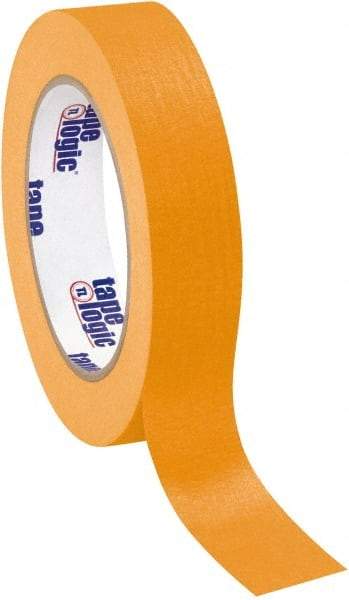 Tape Logic - 1" Wide x 60 Yd Long Orange Crepe Paper Masking Tape - 4.9 mil Thick - Eagle Tool & Supply