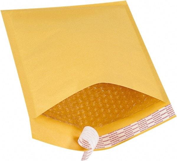 Value Collection - 12" Long x 8-1/2" Wide Peel-Off Self-Seal Bubble Mailer - Kraft - Eagle Tool & Supply