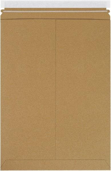 Made in USA - 18" Long x 13" Wide Peel-Off Self-Seal Flat Mailer - Kraft - Eagle Tool & Supply