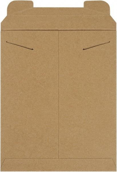 Made in USA - 13-1/2" Long x 11" Wide Regular Flat Mailer - Kraft - Eagle Tool & Supply