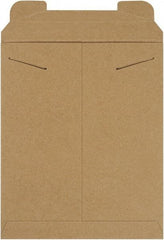 Made in USA - 13-1/2" Long x 11" Wide Regular Flat Mailer - Kraft - Eagle Tool & Supply