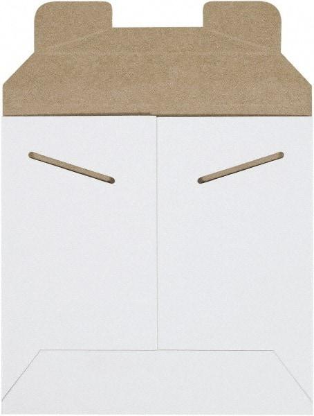 Made in USA - 6" Long x 6" Wide Regular Flat Mailer - White - Eagle Tool & Supply