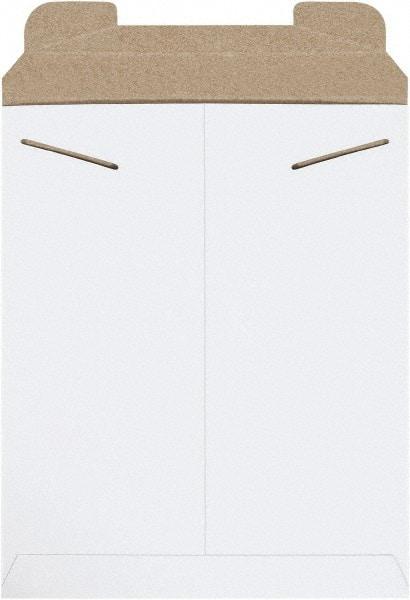 Made in USA - 13-1/2" Long x 11" Wide Regular Flat Mailer - White - Eagle Tool & Supply