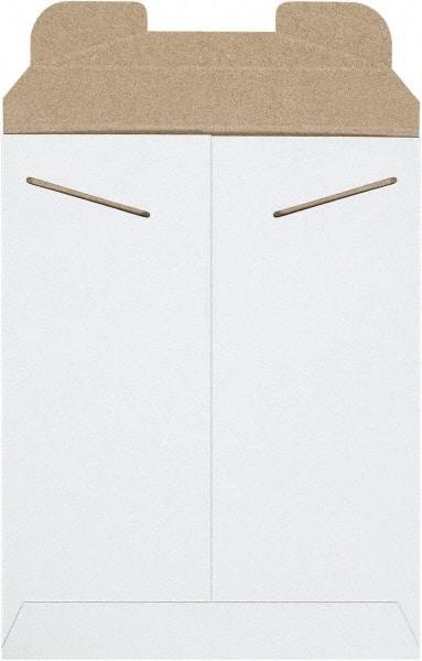 Made in USA - 11-1/2" Long x 9" Wide Regular Flat Mailer - White - Eagle Tool & Supply