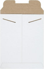 Made in USA - 11-1/2" Long x 9" Wide Regular Flat Mailer - White - Eagle Tool & Supply