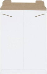 Made in USA - 18" Long x 13" Wide Regular Flat Mailer - White - Eagle Tool & Supply