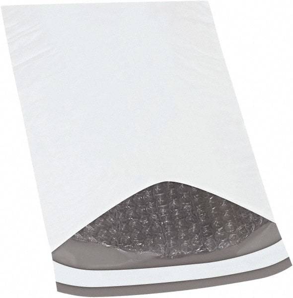Made in USA - 12" Long x 7-1/4" Wide Peel-Off Self-Seal Padded Mailer - White - Eagle Tool & Supply