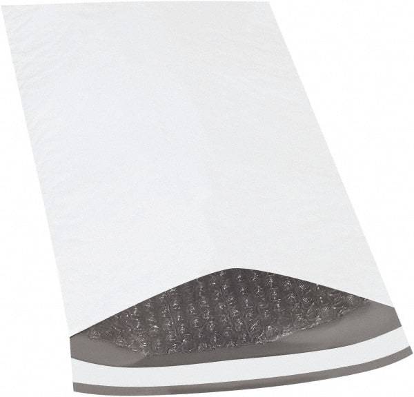 Made in USA - 14-1/2" Long x 8-1/2" Wide Peel-Off Self-Seal Padded Mailer - White - Eagle Tool & Supply