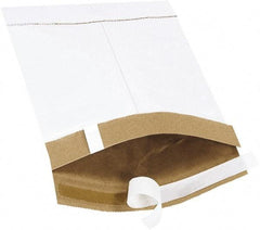 Made in USA - 10" Long x 6" Wide Peel-Off Self-Seal Padded Mailer - White - Eagle Tool & Supply