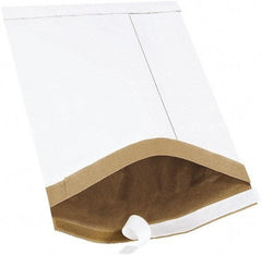 Made in USA - 14-1/2" Long x 8-1/2" Wide Peel-Off Self-Seal Padded Mailer - White - Eagle Tool & Supply