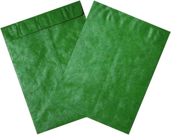 Dupont - 13" Long x 10" Wide Peel-Off Self-Seal Tyvek Flat Catalog Envelopes - Green - Eagle Tool & Supply