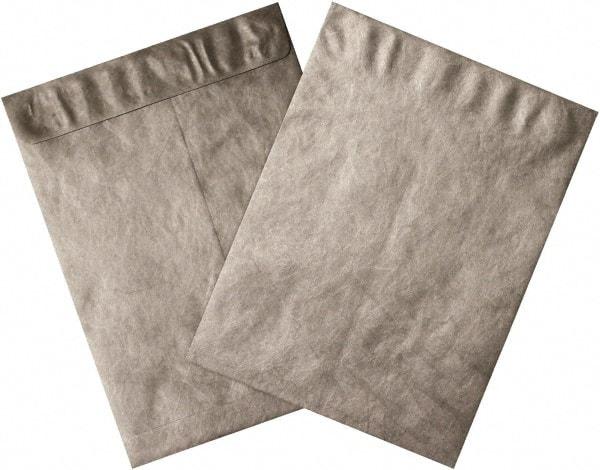 Dupont - 15-1/2" Long x 12" Wide Peel-Off Self-Seal Tyvek Flat Catalog Envelopes - Silver - Eagle Tool & Supply
