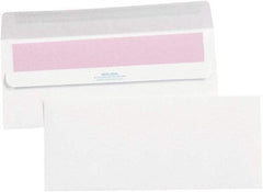 Made in USA - 9-1/2" Long x 4-1/8" Wide Self Seal Plain White Envelope - White - Eagle Tool & Supply