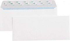 Made in USA - 9-1/2" Long x 4-1/8" Wide Peel-Off Self-Seal Plain White Envelope - White - Eagle Tool & Supply