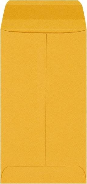 Made in USA - 6" Long x 3-3/8" Wide Gummed Flap Brown Kraft Envelope - Kraft - Eagle Tool & Supply