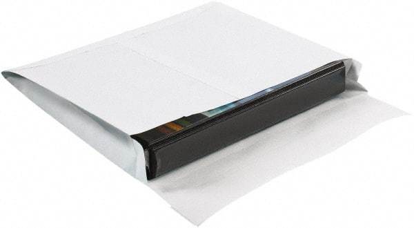 Made in USA - 13" Long x 10" Wide Peel-Off Self-Seal Expandable Envelope - White - Eagle Tool & Supply