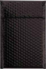 Made in USA - 11" Long x 7-1/2" Wide Peel-Off Self-Seal Bubble Mailer - Black - Eagle Tool & Supply