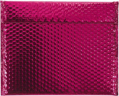 Made in USA - 11" Long x 13-3/4" Wide Peel-Off Self-Seal Bubble Mailer - Pink - Eagle Tool & Supply