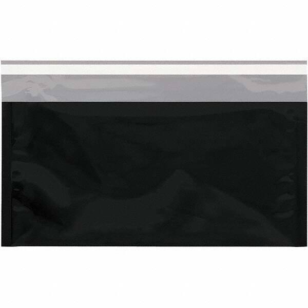 Value Collection - 10-1/4" Long x 6-1/4" Wide Peel-Off Self-Seal Metallic Mailer - Black - Eagle Tool & Supply