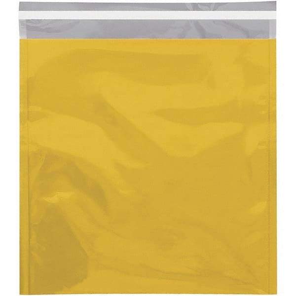Value Collection - 13" Long x 10-3/4" Wide Peel-Off Self-Seal Metallic Mailer - Gold - Eagle Tool & Supply