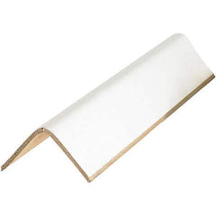 Made in USA - 36" Long x 2-1/2" Wide x 2-1/2" High Edge Guard - White, Pallet - Eagle Tool & Supply