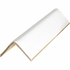 Made in USA - 36" Long x 2-1/2" Wide x 2-1/2" High Edge Guard - White, Case - Eagle Tool & Supply