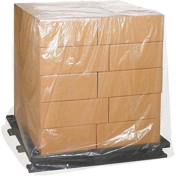 Made in USA - 48" Long x 52" Wide x 60" High Pallet Cover - Clear, Case, 50 Piece - Eagle Tool & Supply