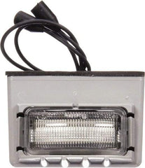 Truck-Lite - 2" Long, Clear LED License Light - 12 Volts, Includes LED Light, Bracket, Gasket - Eagle Tool & Supply