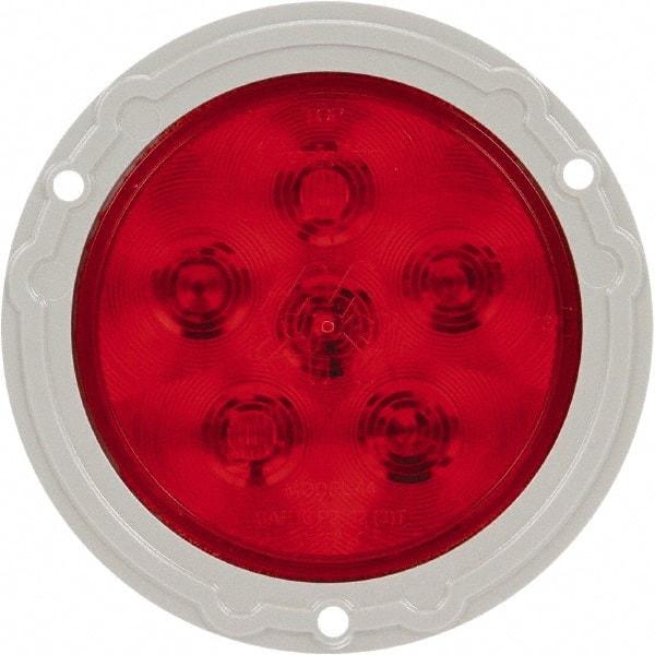 Truck-Lite - 4" Long, Red LED Stop, Turn & Tail Light - 12 Volts, Includes LED Light, Plug - Eagle Tool & Supply