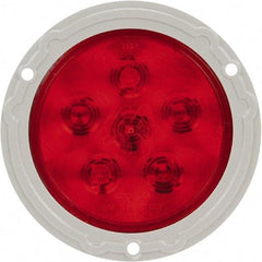 Truck-Lite - 4" Long, Red LED Stop, Turn & Tail Light - 12 Volts, Includes LED Light, Plug - Eagle Tool & Supply