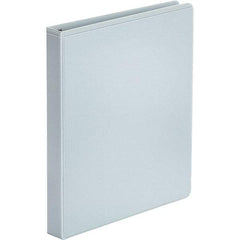 UNIVERSAL - 175 Sheet Capacity, 8-1/2 x 11", View Ring Binder - Polypropylene, White - Eagle Tool & Supply