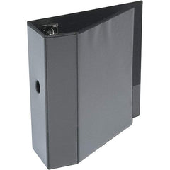 Universal One - 1,050 Sheet Capacity, 8-1/2 x 11", View Ring Binder - Polypropylene, Black - Eagle Tool & Supply
