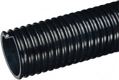 Kuriyama of America - 5" ID x 5-3/4" OD, 35 Max psi, 28 In. Hg, Dry Material Handling & Transfer Hose - Polyurethane Liner, PVC Cover, -40 to 150°F, 10" Bend Radius, 20' Coil Length, Black - Eagle Tool & Supply