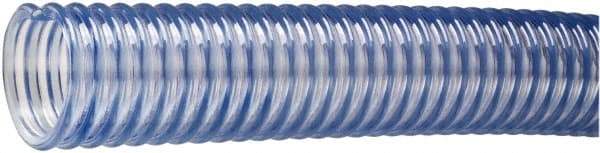 Kuriyama of America - 1-1/2" ID x 1.92" OD, 50 Max psi, 28 In. Hg, Dry Material Handling & Transfer Hose - PVC, -4 to 150°F, 3" Bend Radius, 100' Coil Length, Transparent - Eagle Tool & Supply