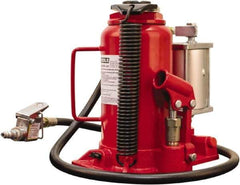 OEM Tools - 20 Ton Capacity Bottle Jack - 10-1/4" to 20" High, 6-1/4" Piston Stroke, 3-1/4" Screw Length - Eagle Tool & Supply
