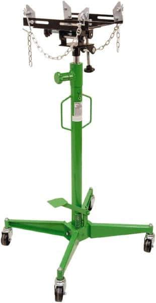 OEM Tools - 1,100 Lb Capacity Transmission Jack - 47 to 77" High - Eagle Tool & Supply