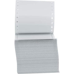 UNIVERSAL - 5" Long, White Paper Shipping Label - For Dot Matrix Printers - Eagle Tool & Supply