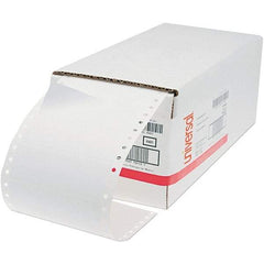 UNIVERSAL - 6" Long, White Paper Shipping Label - For Dot Matrix Printers - Eagle Tool & Supply