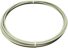 Loos & Co. - 100' Long, 1/16" x 3/64" Diam, Galvanized Steel Wire Rope - 270 Lb Breaking Strength, 7 x 7, Nylon Coating - Eagle Tool & Supply