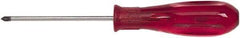 GearWrench - #2, 10.41" OAL, Standard Phillips Screwdriver - 6" Blade Length, Round Shank, Acetate Handle - Eagle Tool & Supply