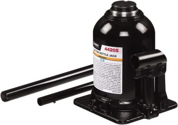 Sunex Tools - 20 Ton Capacity Bottle Jack - 7-1/2" to 13.8" High, 6.42" Long x 5.63" Wide Base - Eagle Tool & Supply