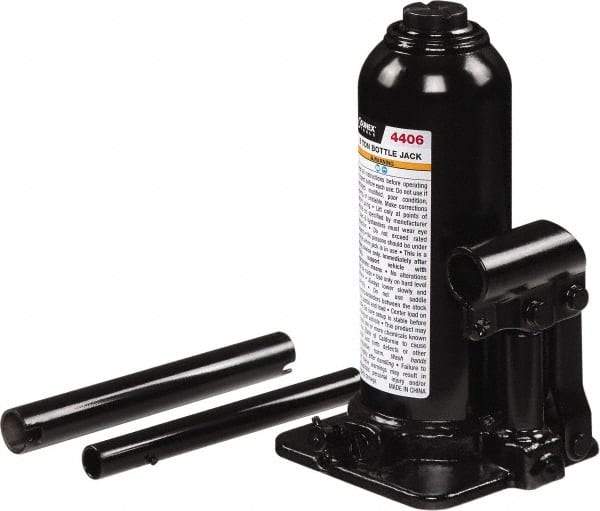 Sunex Tools - 6 Ton Capacity Bottle Jack - 8.3" to 16.3" High, 4.8" Long x 4.53" Wide Base - Eagle Tool & Supply